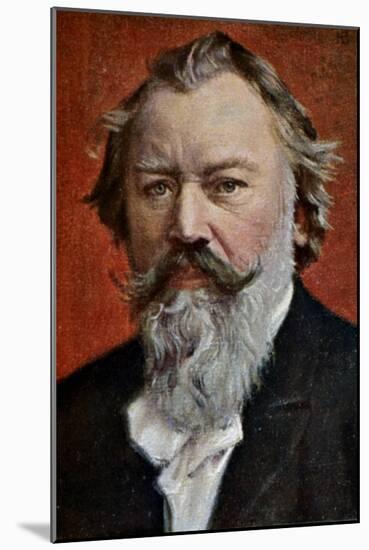 Johannes Brahms (1833-1897)-Johannes Brahms-Mounted Giclee Print