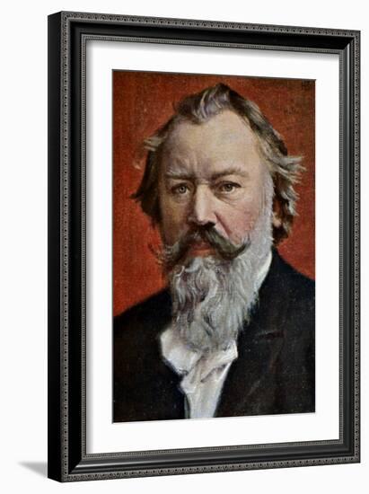 Johannes Brahms (1833-1897)-Johannes Brahms-Framed Giclee Print