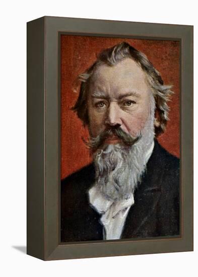 Johannes Brahms (1833-1897)-Johannes Brahms-Framed Premier Image Canvas