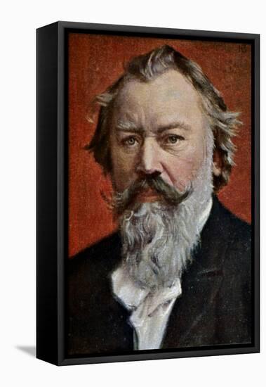 Johannes Brahms (1833-1897)-Johannes Brahms-Framed Premier Image Canvas