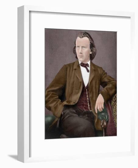 Johannes Brahms (1833-1897)-null-Framed Giclee Print