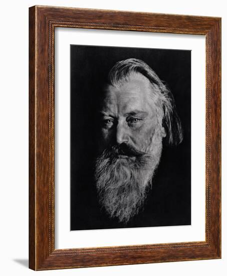 Johannes Brahms (1833-97)-null-Framed Photographic Print