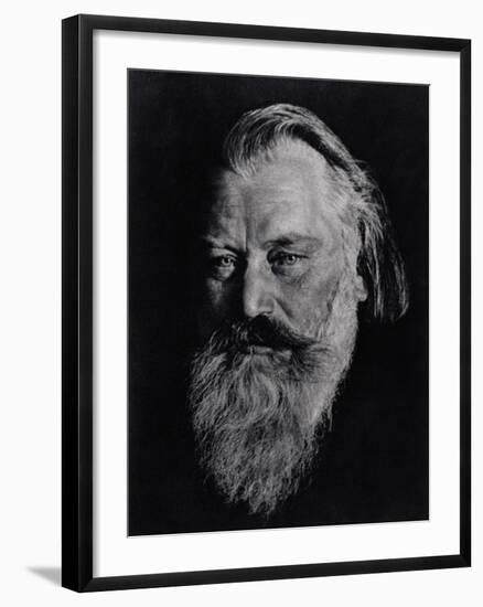 Johannes Brahms (1833-97)-null-Framed Photographic Print