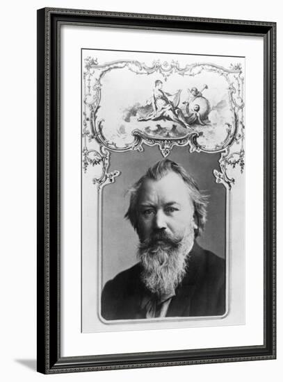 Johannes Brahms (1833-97)-null-Framed Photographic Print