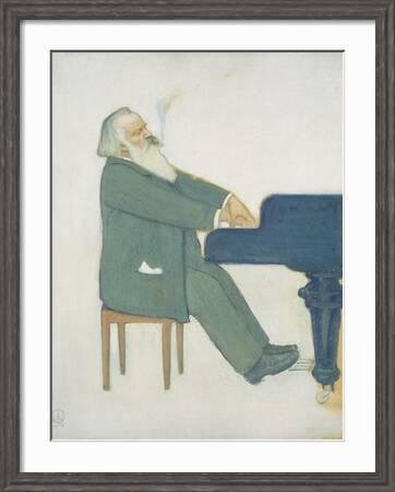 Johannes Brahms at the Piano' Giclee Print - Willy von Beckerath | Art.com