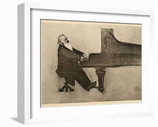 Johannes Brahms German Musician-null-Framed Premium Photographic Print