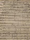 Handwritten Score for German Requiem-Johannes Brahms-Giclee Print