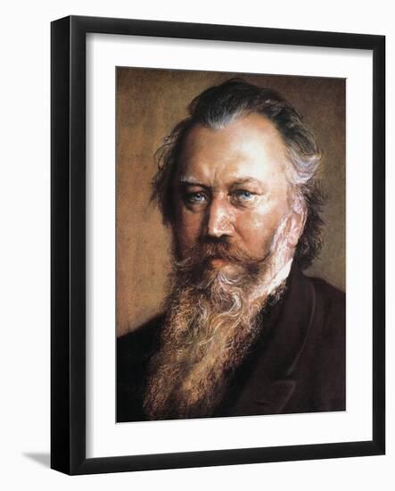 Johannes Brahms-Ludwig Michalek-Framed Giclee Print