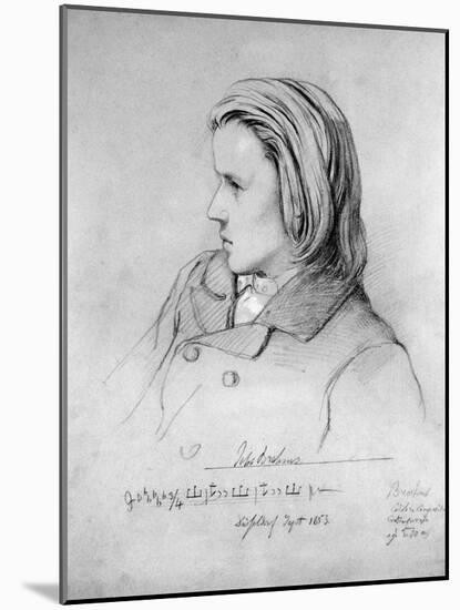 Johannes Brahms-Joseph Bonaventure Laurens-Mounted Giclee Print