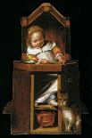 Sleeping Baby in Highchair-Johannes Cornelisz Verspronck-Giclee Print