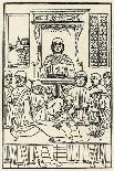 Bloodletting Chart, 1493-Johannes De Ketham-Mounted Giclee Print