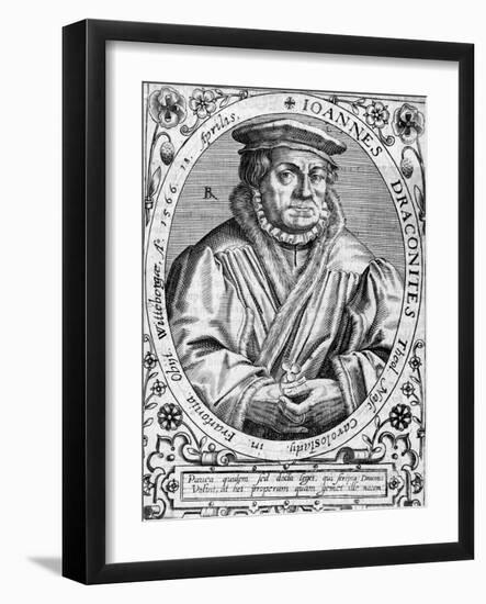 Johannes Draconites-Theodor de Bry-Framed Art Print