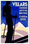 Advertising poster for Villars, Switzerland-Johannes Handschin-Art Print