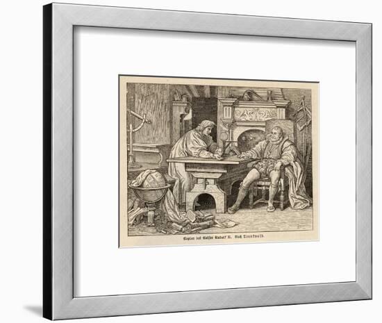 Johannes Kepler German Astronomer with Rudolf II-Trentwald-Framed Art Print