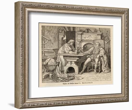 Johannes Kepler German Astronomer with Rudolf II-Trentwald-Framed Art Print