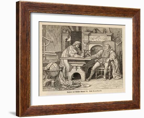 Johannes Kepler German Astronomer with Rudolf II-Trentwald-Framed Art Print