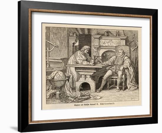 Johannes Kepler German Astronomer with Rudolf II-Trentwald-Framed Art Print