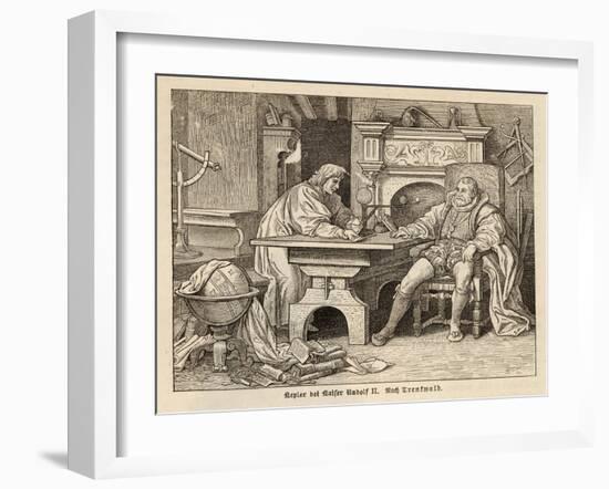 Johannes Kepler German Astronomer with Rudolf II-Trentwald-Framed Art Print