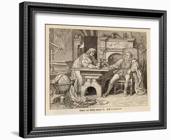 Johannes Kepler German Astronomer with Rudolf II-Trentwald-Framed Art Print