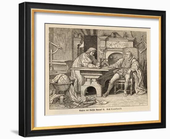 Johannes Kepler German Astronomer with Rudolf II-Trentwald-Framed Art Print