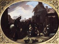 Italian Landscape with Travellers with Wine Casks-Johannes Lingelbach-Art Print