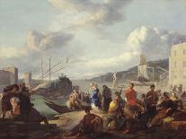 Italian Harbor-Johannes Lingelbach-Art Print