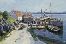 Maisons de pêcheurs à Svolvoer, Lofoden (Norvège)-Johannes Martin Grimelund-Giclee Print