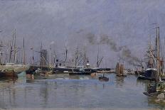 Norvège, bord d'un fjord au printemps .1896-Johannes Martin Grimelund-Framed Giclee Print