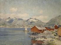 Norvège, bord d'un fjord au printemps .1896-Johannes Martin Grimelund-Giclee Print