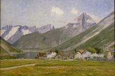 Norvège, verger en fleur (Harland) .1898-Johannes Martin Grimelund-Framed Premier Image Canvas