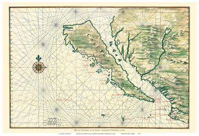 Map of California as an Island - Baja California Peninsula' Art Print -  Johannes Vingboons | Art.com