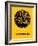 Johannesburg Street Map Yellow-NaxArt-Framed Art Print