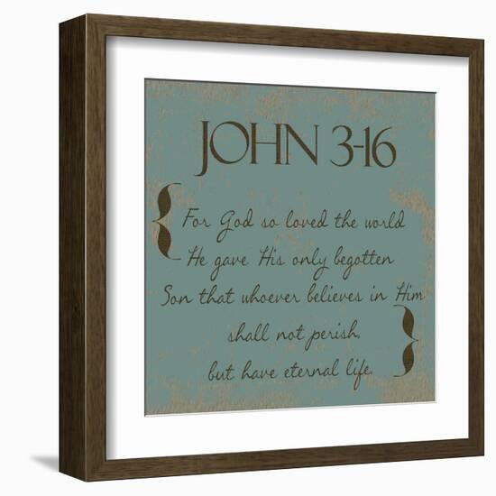 John 3-16-Taylor Greene-Framed Art Print