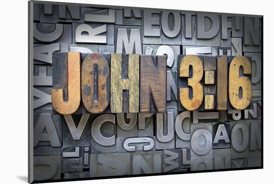 John 3:16-enterlinedesign-Mounted Photographic Print