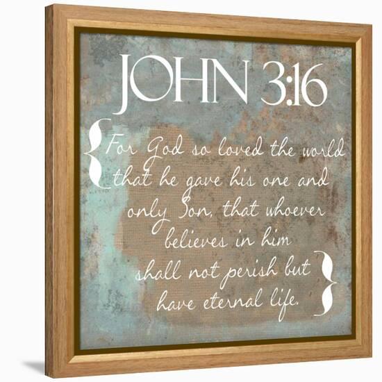 John 3-16-Taylor Greene-Framed Stretched Canvas