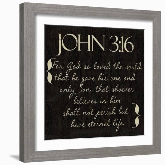 John 3-16-Taylor Greene-Framed Art Print