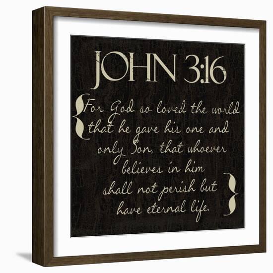 John 3-16-Taylor Greene-Framed Art Print