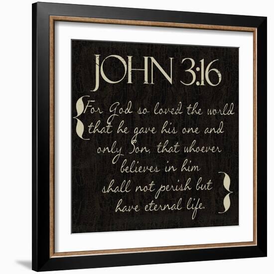 John 3-16-Taylor Greene-Framed Art Print