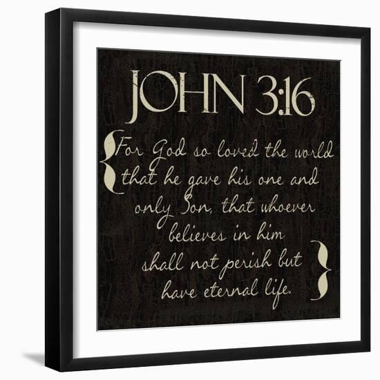 John 3-16-Taylor Greene-Framed Art Print