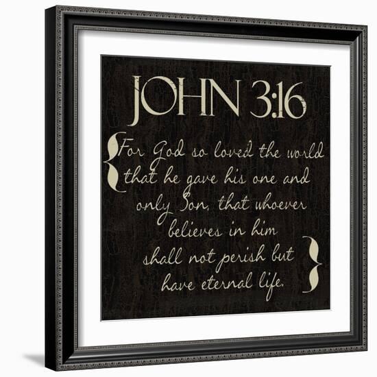 John 3-16-Taylor Greene-Framed Art Print