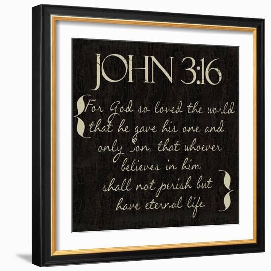 John 3-16-Taylor Greene-Framed Art Print