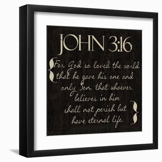 John 3-16-Taylor Greene-Framed Art Print