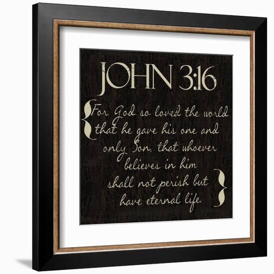 John 3-16-Taylor Greene-Framed Art Print