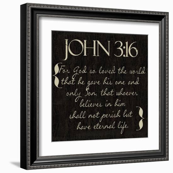 John 3-16-Taylor Greene-Framed Art Print