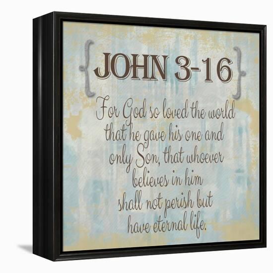 John 3-16-Taylor Greene-Framed Stretched Canvas