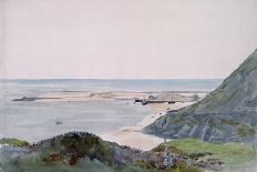 Hilly Coast Scene with Boats, 19th Century-John Absolon-Giclee Print