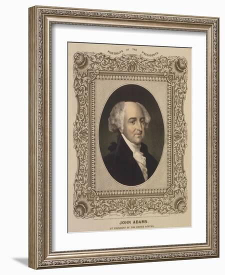 John Adams, 2nd U.S. President-Science Source-Framed Giclee Print