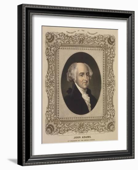 John Adams, 2nd U.S. President-Science Source-Framed Giclee Print