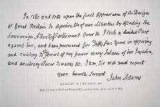 Part of a Letter Written and Signed by President John Adams-John Adams-Giclee Print