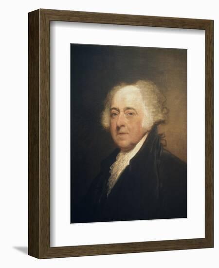 John Adams-Gilbert Stuart-Framed Giclee Print